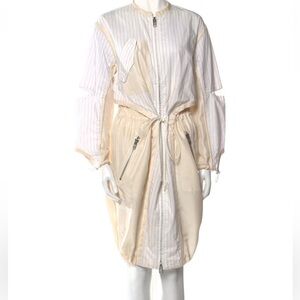 3.1 PHILLIP LIM pinstripe caged mesh utility jacket